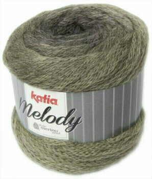 Fil à tricoter Katia Melody 205 Black/Pale Green Fil à tricoter - 1