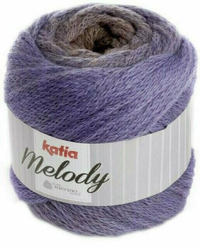 Fil à tricoter Katia Melody 211 Camel/Black Berry Fil à tricoter - 1