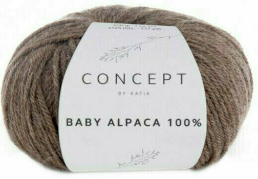 Fil à tricoter Katia Baby Alpaca 100% 501 Fawn Brown Fil à tricoter - 1