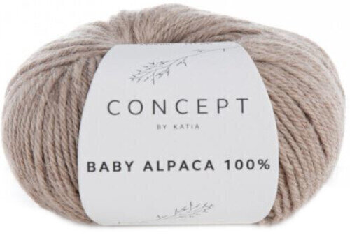 Fil à tricoter Katia Baby Alpaca 100% 502 Stone Grey Fil à tricoter
