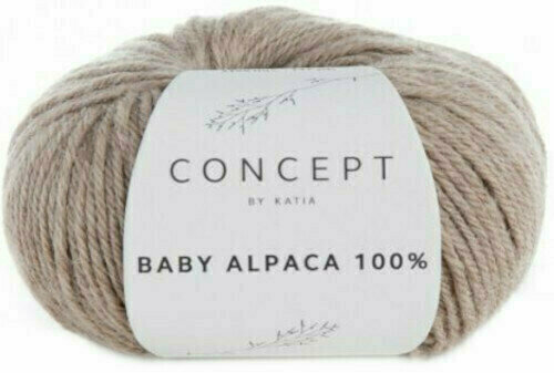 Fil à tricoter Katia Baby Alpaca 100% 502 Stone Grey Fil à tricoter - 1