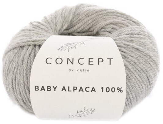Knitting Yarn Katia Baby Alpaca 100% 503 Light Grey