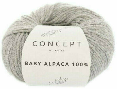 Плетива прежда Katia Baby Alpaca 100% 503 Light Grey - 1