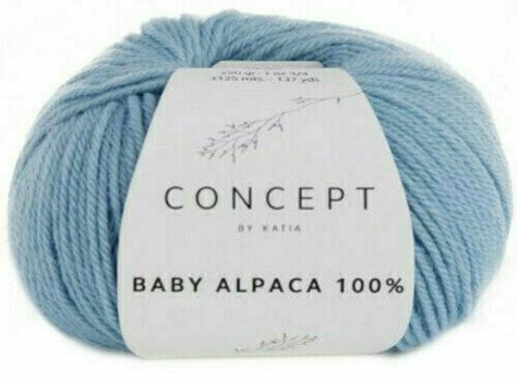 Плетива прежда Katia Baby Alpaca 100% 511 Sky Blue - 1