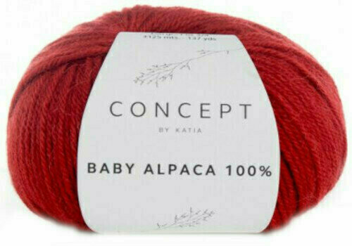 Pređa za pletenje Katia Baby Alpaca 100% 513 Red - 1