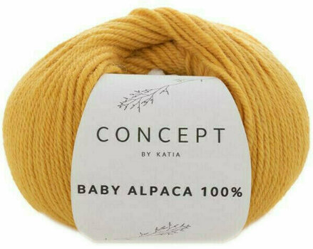 Fire de tricotat Katia Baby Alpaca 100% 521 Yellow - 1