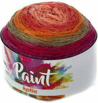 Pletací příze Katia Paint 69 Rose/Lilac/Orange/Brown Pletací příze - 1