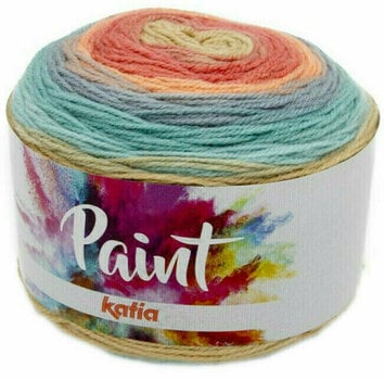 Fil à tricoter Katia Paint 75 Red/Orange/Grey/Blue Fil à tricoter - 1