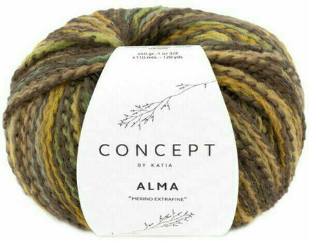 Knitting Yarn Katia Alma 302 Brown/Ochre/Green - 1