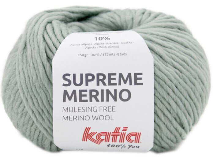 Pređa za pletenje Katia Supreme Merino 81 Mint Green