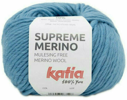 Fil à tricoter Katia Supreme Merino 96 Turquoise Fil à tricoter - 1