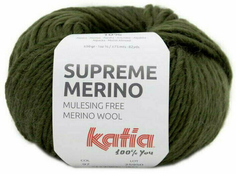 Fil à tricoter Katia Supreme Merino 97 Khaki - 1