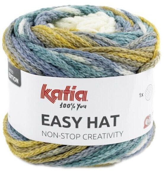 Fil à tricoter Katia Easy Hat 502 Ochre/Turquoise Fil à tricoter