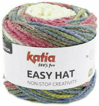 Плетива прежда Katia Easy Hat 505 Coral/Green - 1