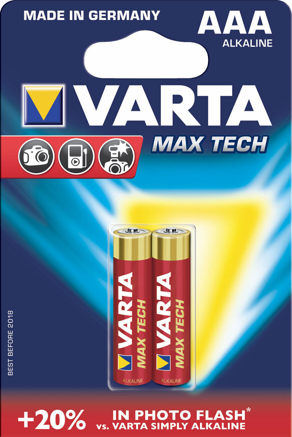 AAA Pile Varta LR03 Max Tech 2 AAA Pile