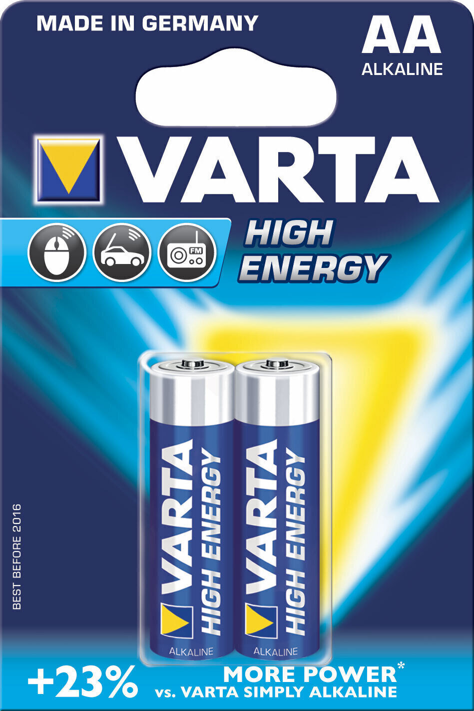 AA Pile Varta LR06 High Energy 2 AA Pile