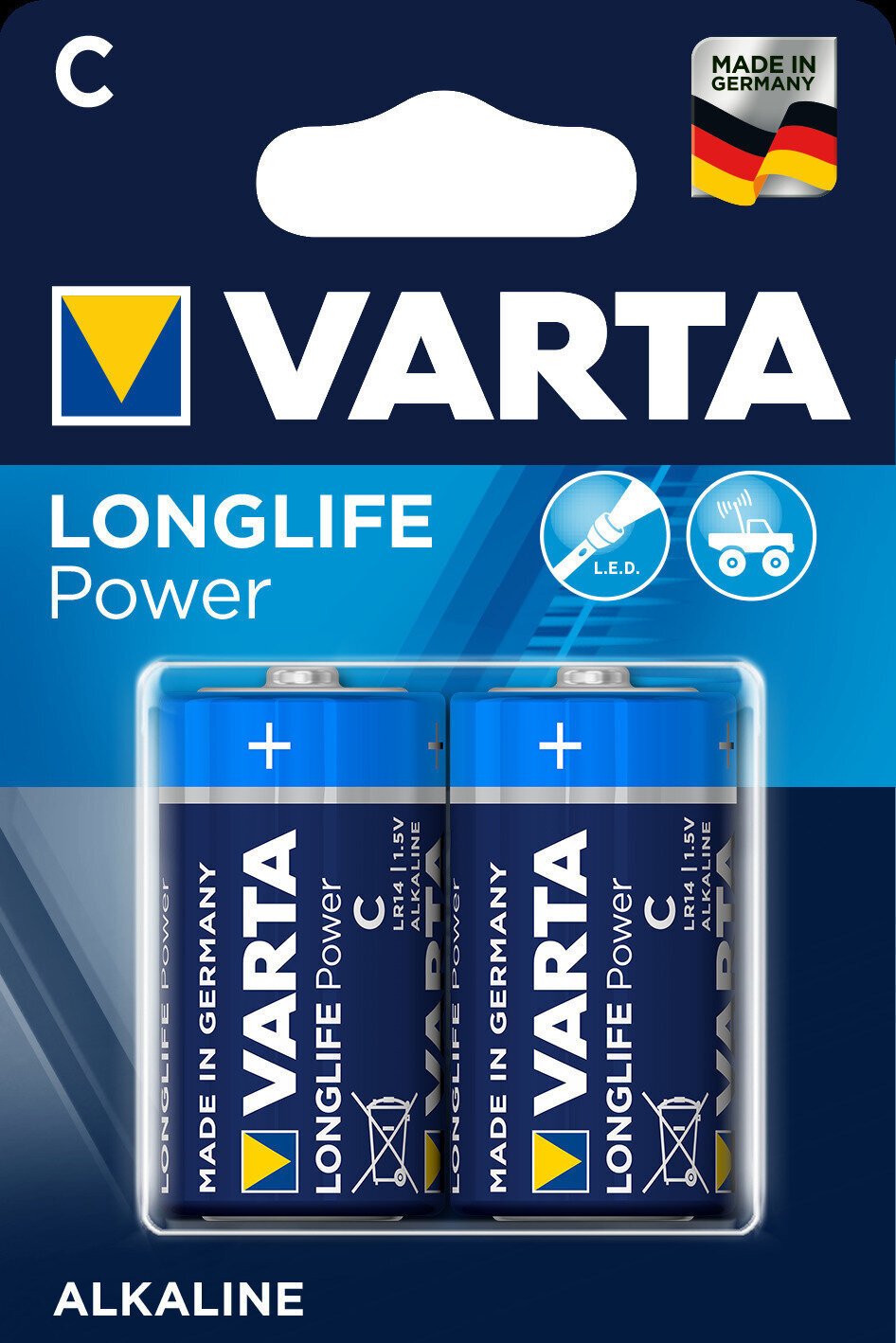 C Batterien Varta LR14 Longlife Power C Batterien