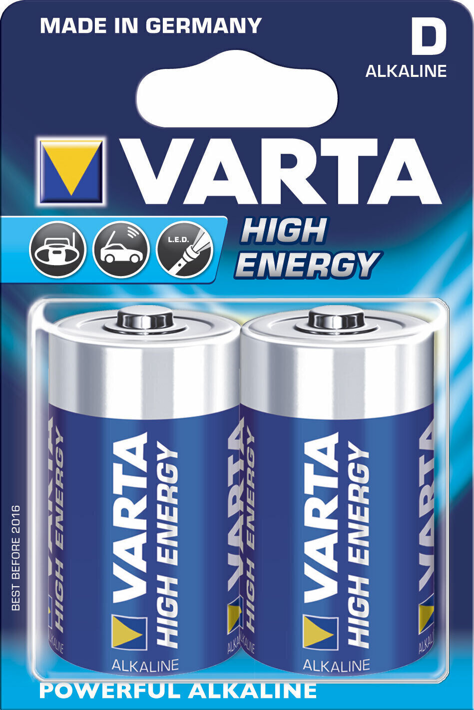 D-batterier Varta LR20 High Energy