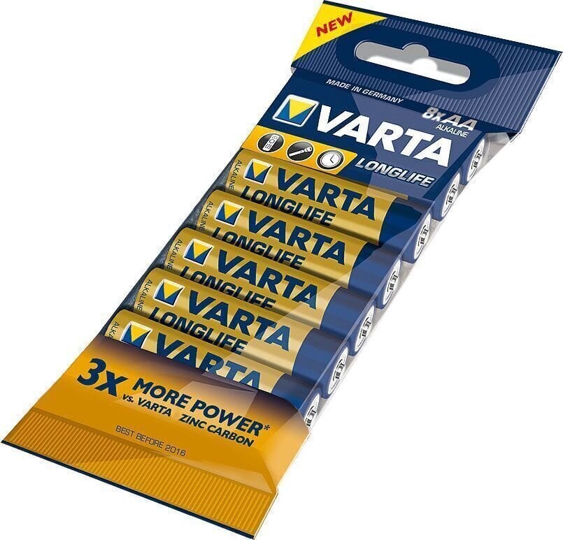 AAA Baterries Varta LR03 Longlife 8