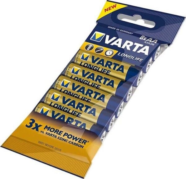 AA-batterier Varta LR06 Longlife 8