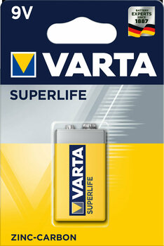9V batéria Varta 9V batéria 6F22 Superlife - 1