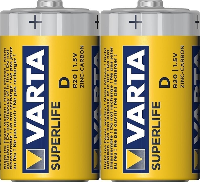 D-batterij Varta R20 Superlife