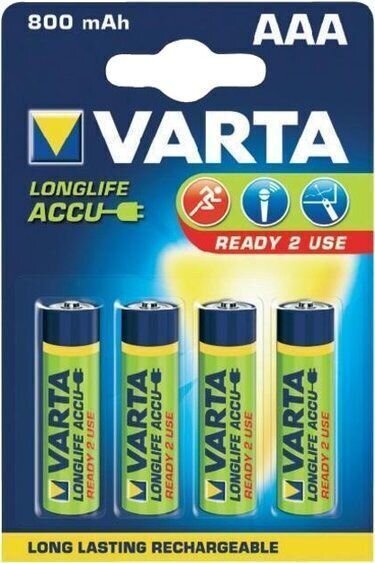 AAA-batterijen Varta HR03 Longlife Accu 4