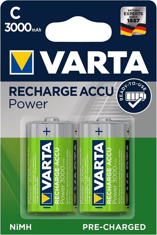 C Batterier Varta HR14 Recharge Accu Power C Batterier