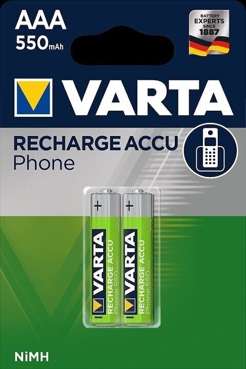 AAA-batterijen Varta HR03 Recharge Accu Phone 2