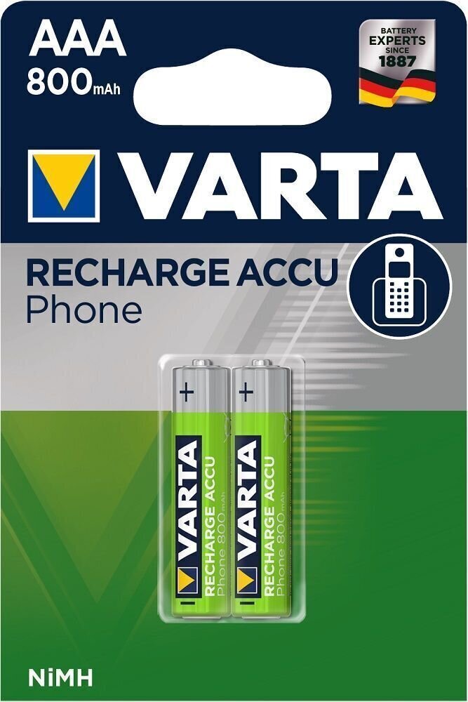 AAA Batterier Varta HR03 Recharge Accu Phone 2