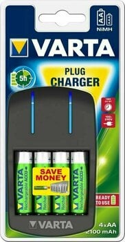 Batteriladdare Varta Plug Charger 4xAA 2100 mAh - 1