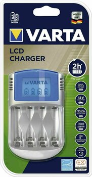 Batterijoplader Varta LCD Charger 57070 + 12V & USB Adapter - 1
