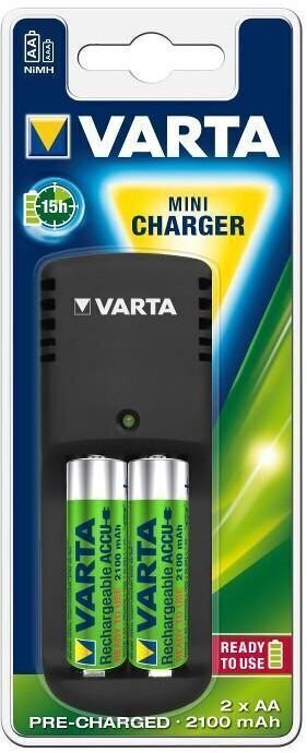 Batterioplader Varta EE Mini Charger 2xAA 2100mAh R2U