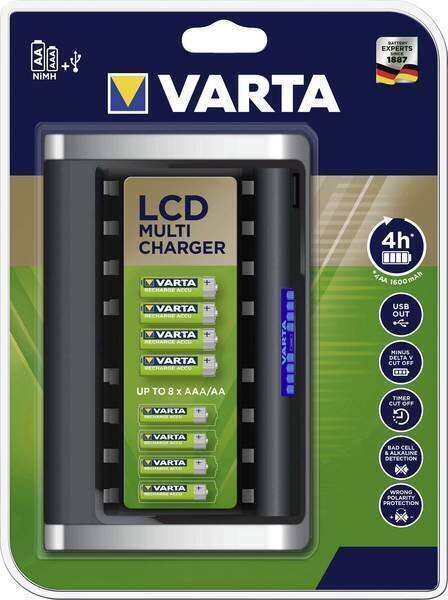 Carregador de bateria Varta LCD Multi Charger 57671 empty