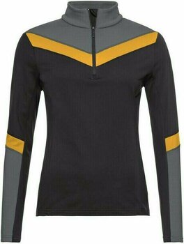 T-shirt/casaco com capuz para esqui Head Luna Midlayer HZ Black/Dijon M Ponte - 1