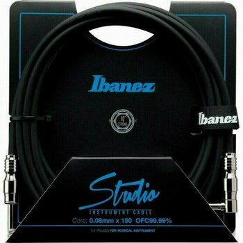 Instrument Cable Ibanez HF10L Black 3 m Straight - Angled - 1