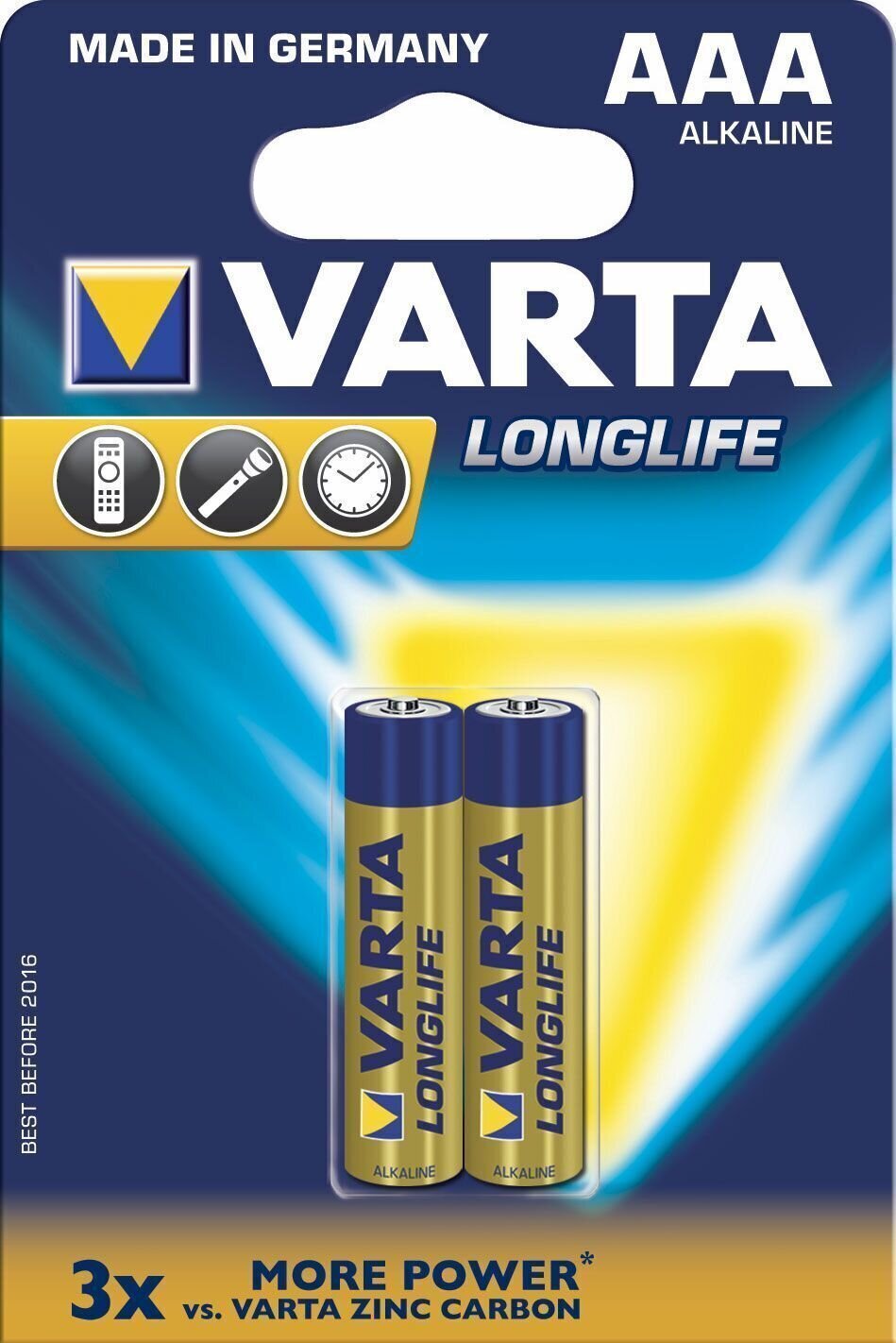 AAA batérie Varta LR03 Longlife 2