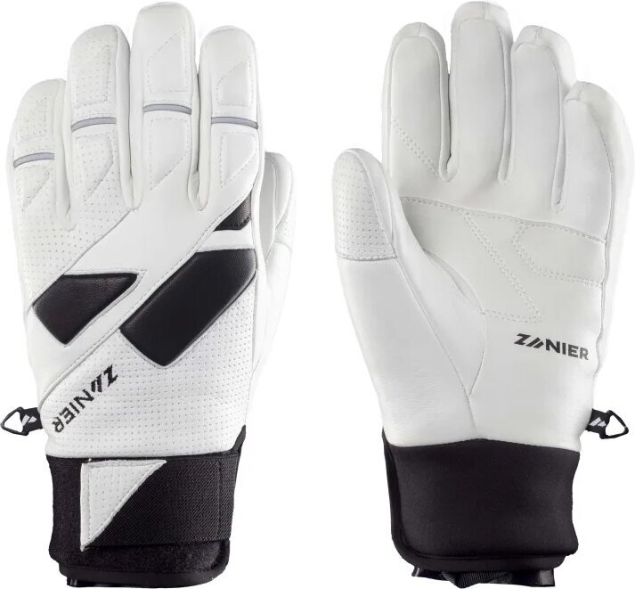 Smučarske rokavice Zanier Speed Pro.TD White/Black 8 Smučarske rokavice