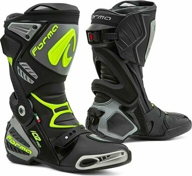 Motorcycle Boots Forma Boots Ice Pro Black/Grey/Yellow Fluo 38 Motorcycle Boots - 1