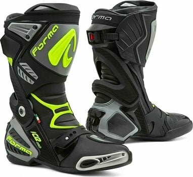 Motociklističke čizme Forma Boots Ice Pro Black/Grey/Yellow Fluo 42 Motociklističke čizme - 1