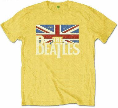 T-Shirt The Beatles T-Shirt Logo & Vintage Flag Yellow 5 - 6 J - 1