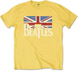 T-Shirt The Beatles Logo & Vintage Flag Yellow