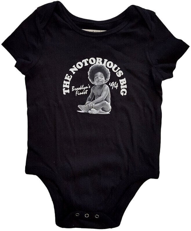 Košulja Notorious B.I.G. Košulja Baby Grow Unisex Black 1 Year