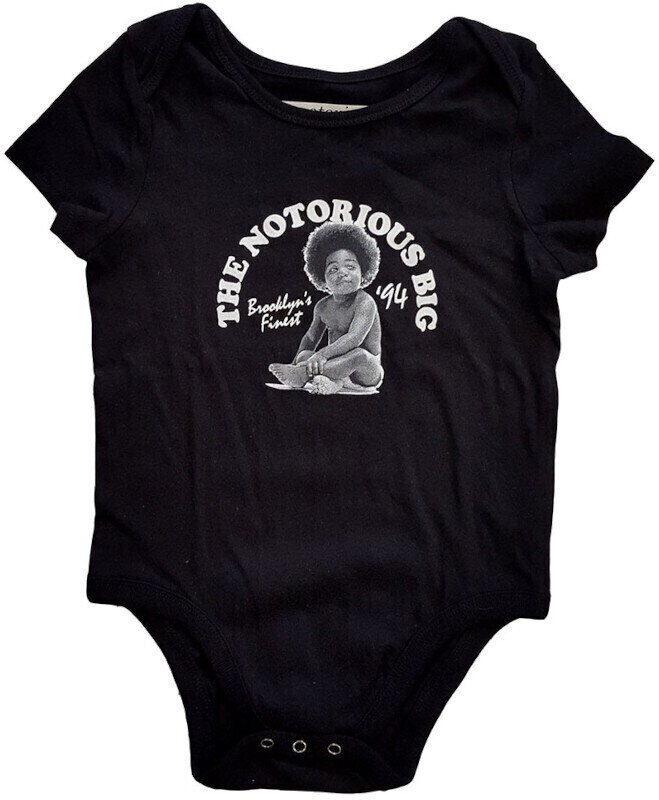 T-Shirt Notorious B.I.G. T-Shirt Baby Grow Unisex Black 3 - 6 Mo 