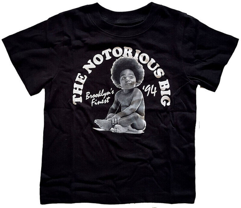 Maglietta Notorious B.I.G. Maglietta Baby Toddler Unisex Black 2 Years