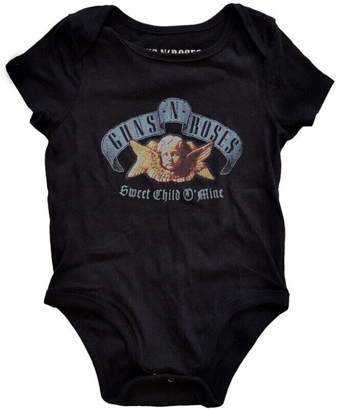 Ing Guns N' Roses Ing Sweet Child O' Mine Unisex Fekete 0-3 Months