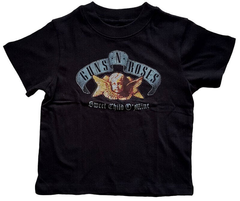 Shirt Guns N' Roses Shirt Sweet Child O' Mine Unisex Black 5 Years