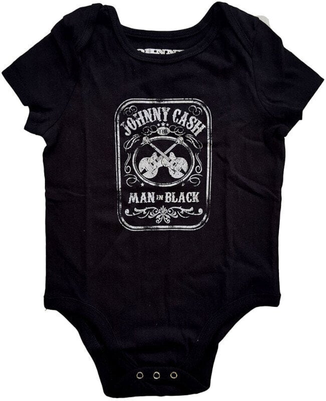 T-shirt Johnny Cash Man In Black Kids Black 6 - 9 Months T-shirt