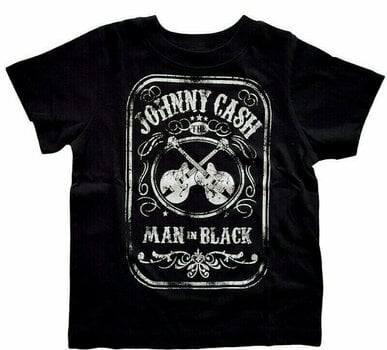 T-shirt Johnny Cash T-shirt Man In Black Black 2 Years - 1