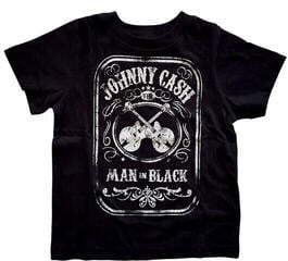 Tričko Johnny Cash Man In Black Black